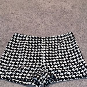 Black and White Checkered Shorts